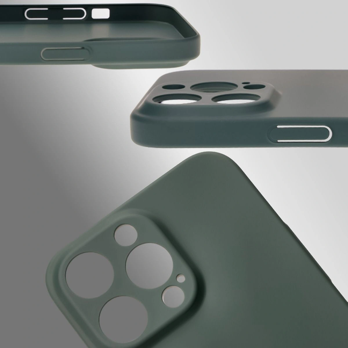 Dedykowane wycięcia i podwyższone krawędzie aparatu i ekranu w etui Bizon Case Łupka do Apple iPhone 14 Pro Max