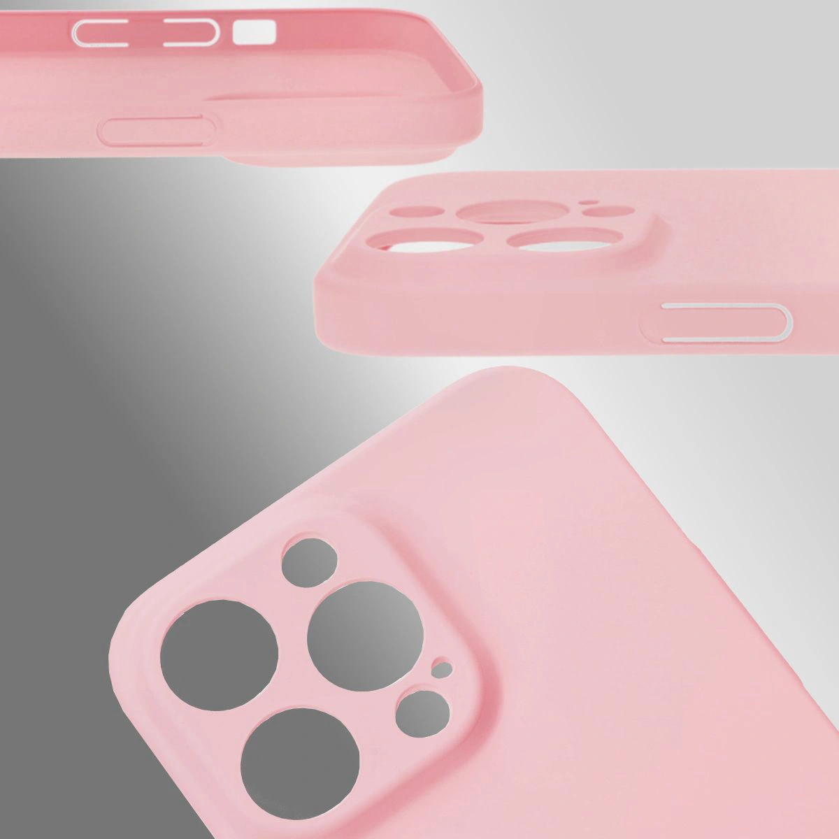 Dedykowane wycięcia i podwyższone krawędzie aparatu i ekranu w etui Bizon Case Łupka do Apple iPhone 14 Pro Max