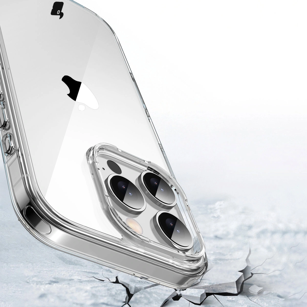 Wycięcie na aparat w etui Bizon Case Halo do Apple iPhone 16 Pro Max
