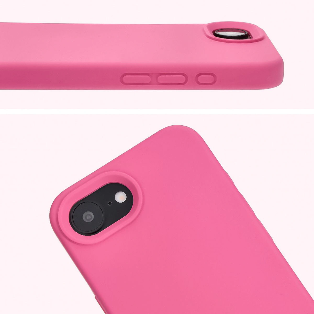 Zbliżenie na wycięcie na obiektywy w etui Bizon Soft Case