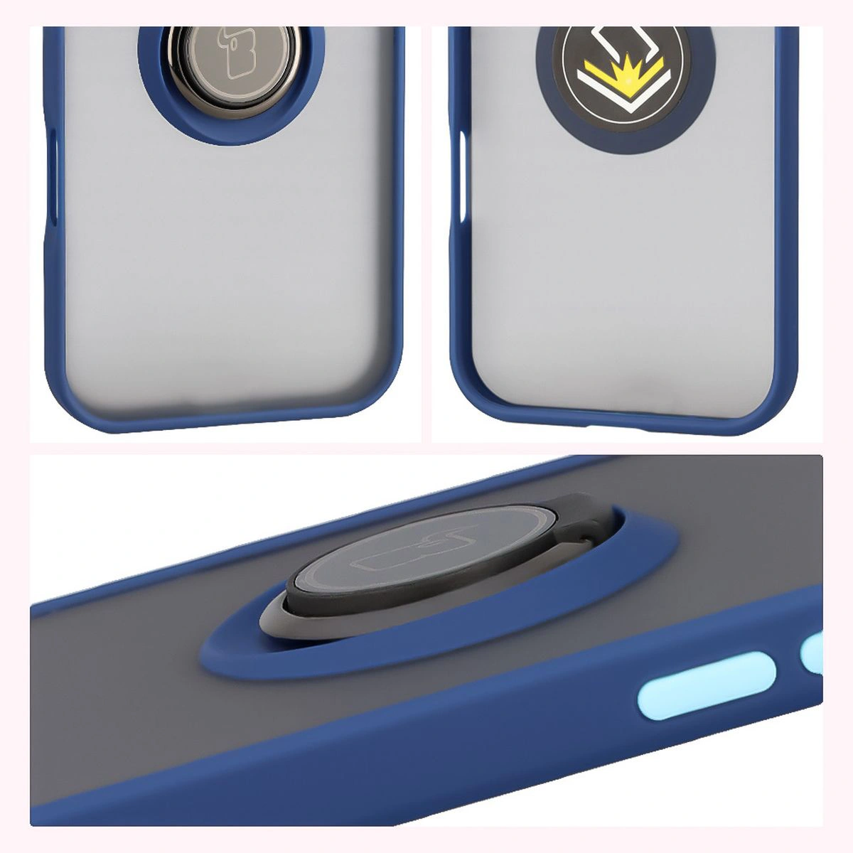 Właściwości Bizon Case Hybrid Ring do Apple iPhone 17 Air: antypoślizgowa ramka i matowy design