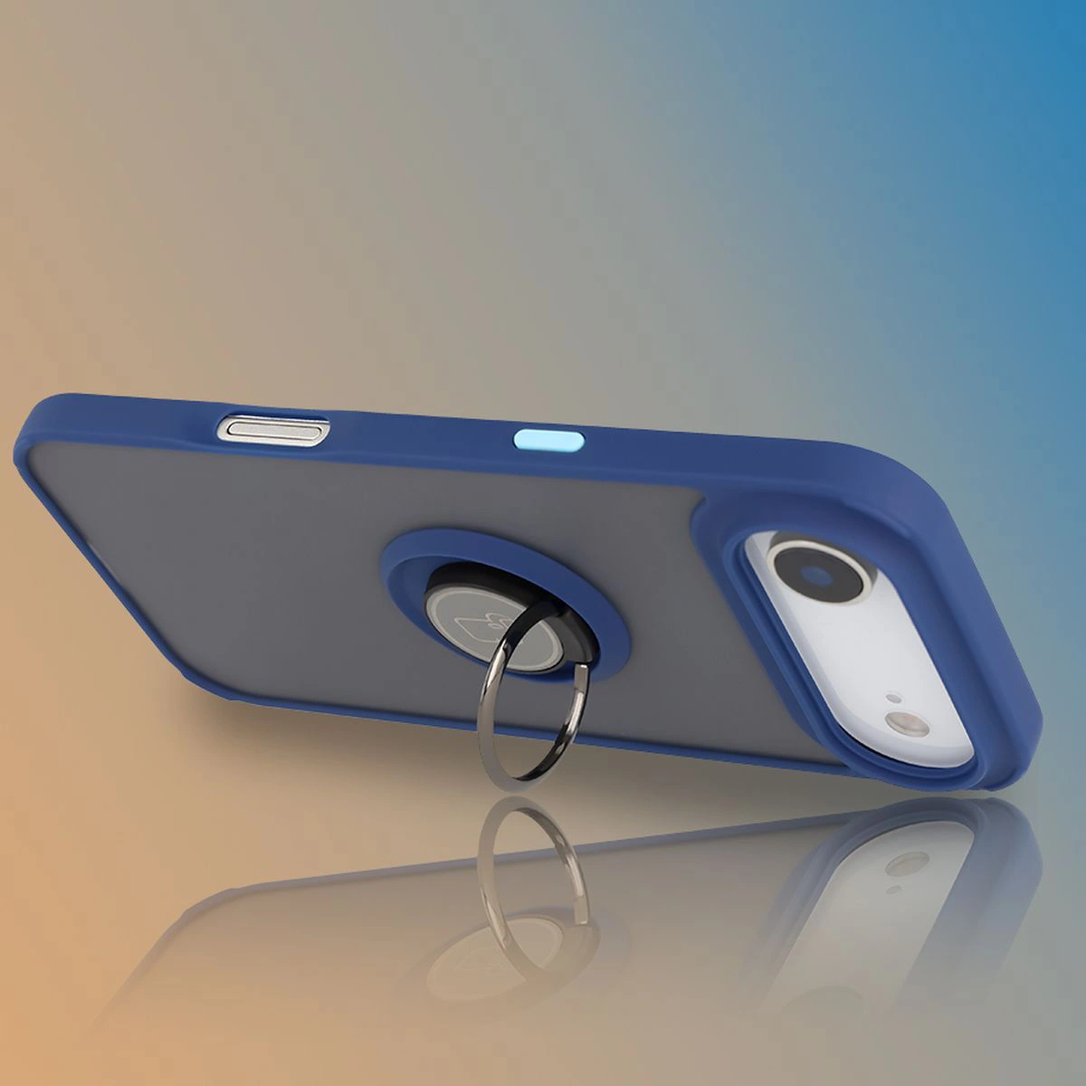 Uchwyt jako podstawka w etui Bizon Hybrid Ring do Apple iPhone 17 Air