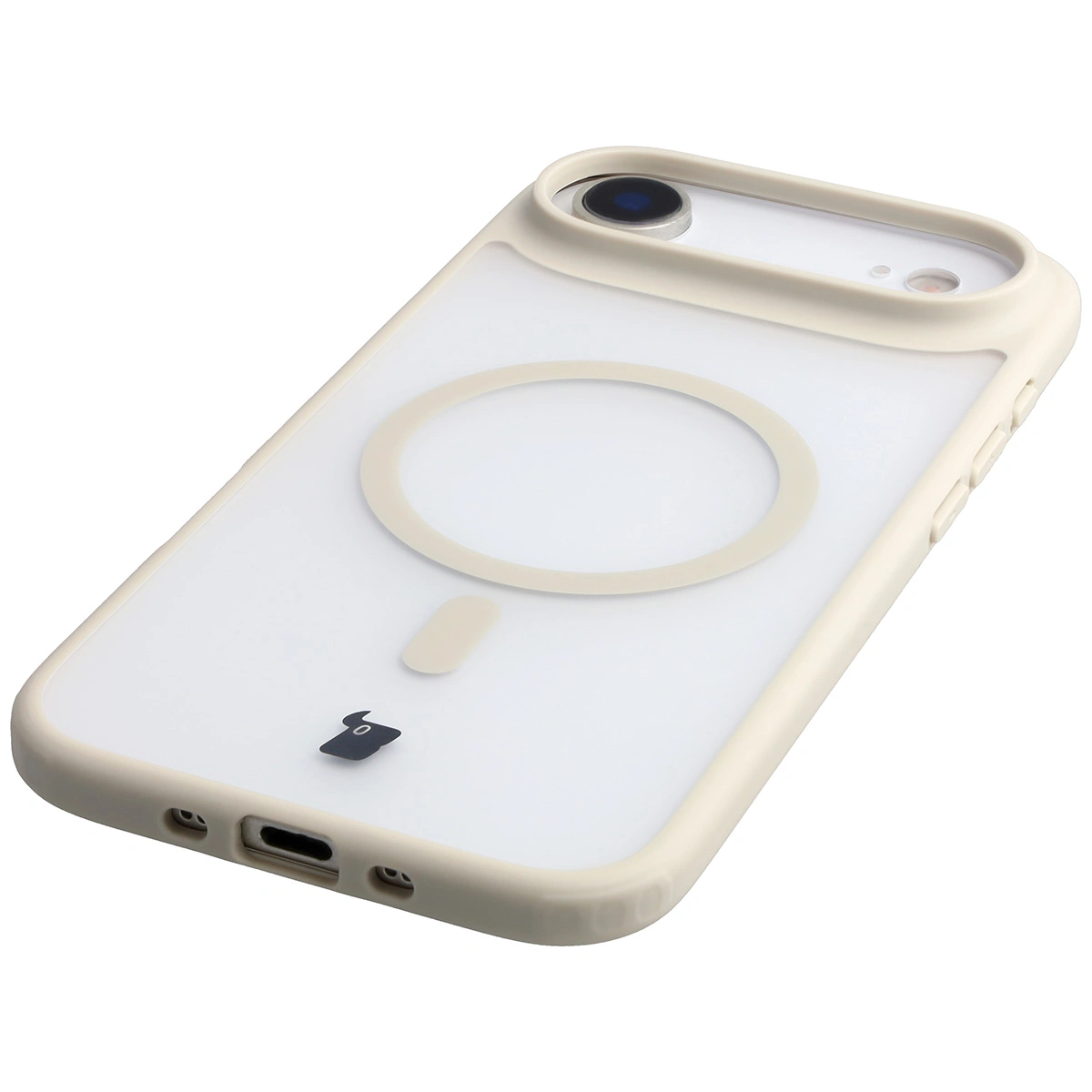 Zintegrowane przyciski, wycięcia i hybrydowy materiał w etui Bizon Case MatteO do Apple iPhone 17 Air
