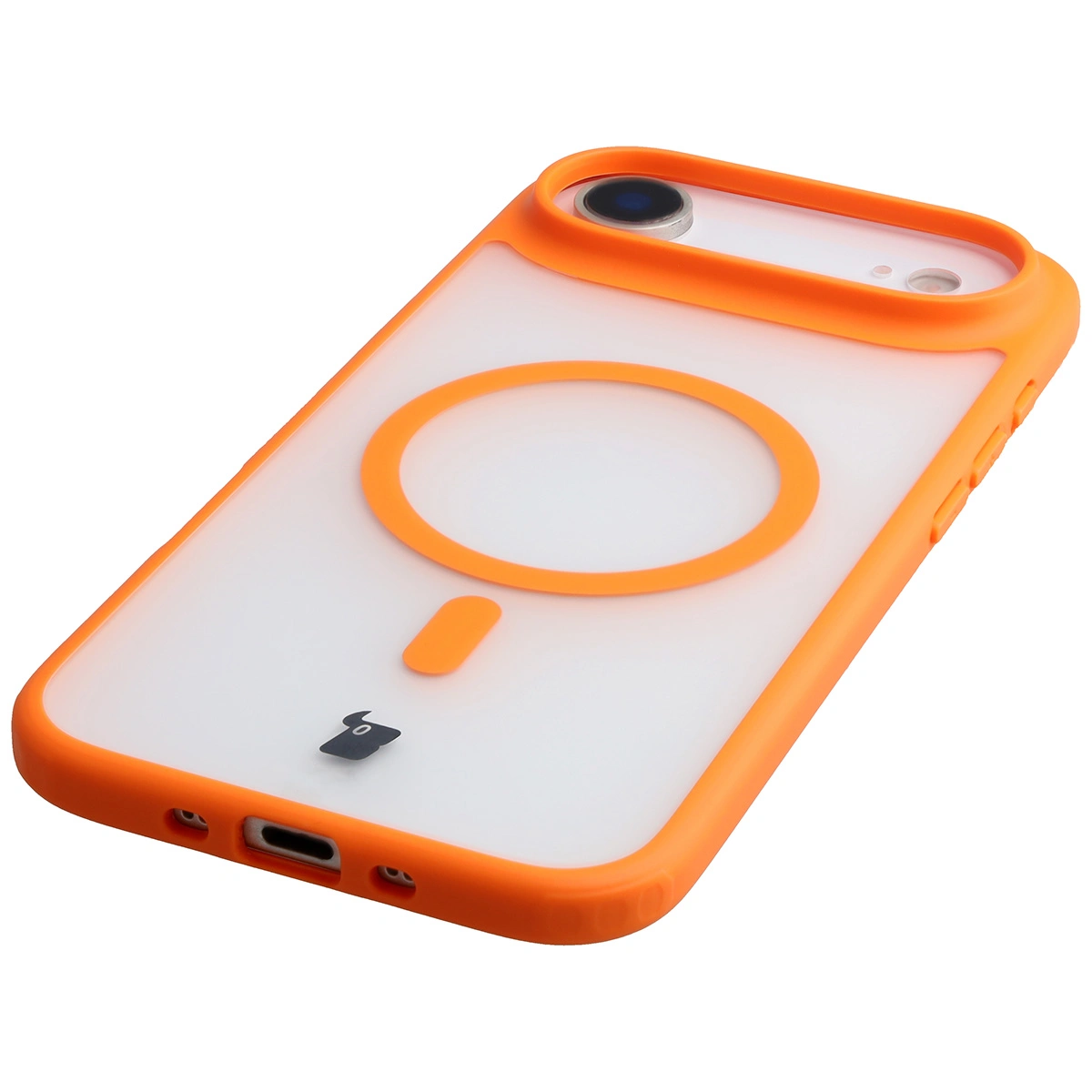 Zintegrowane przyciski, wycięcia i hybrydowy materiał w etui Bizon Case MatteO do Apple iPhone 17 Air