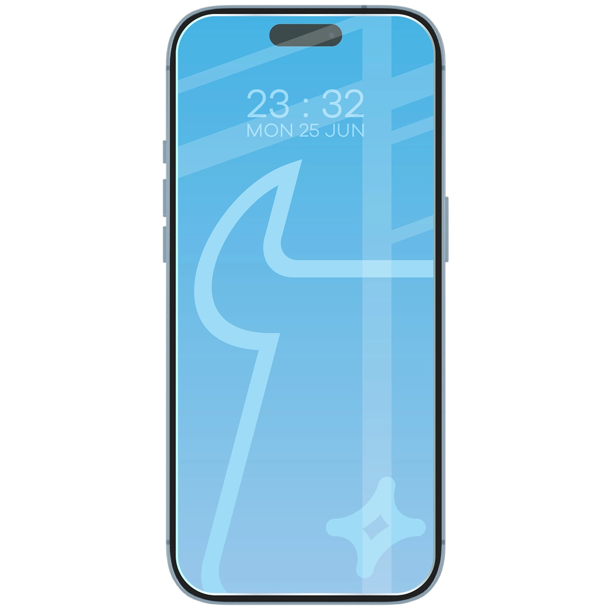 Telefon z nałożonym szkłem Bizon Glass Clear do Apple iPhone 17 Air