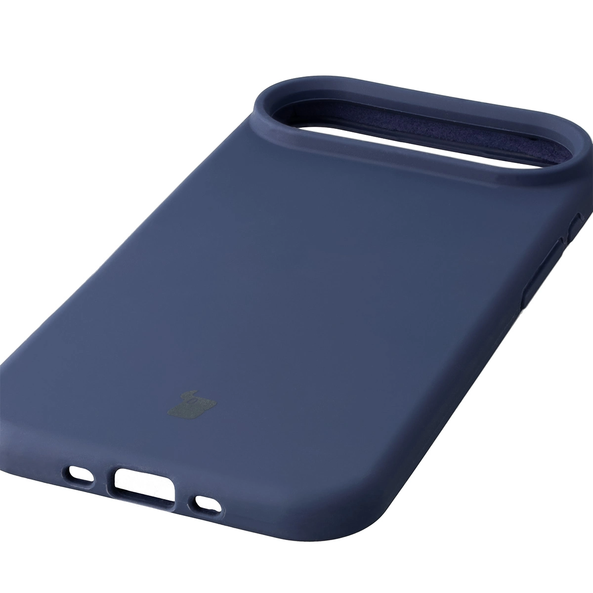 Zbliżenie na precyzyjne wycięcia i możliwość ładowania indukcyjnego w etui Bizon Soft Case do Apple iPhone 17 Air