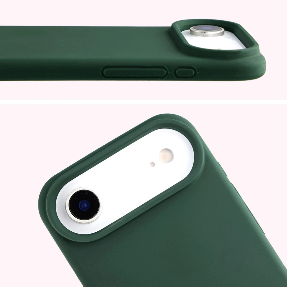 Zbliżenie na wycięcie na obiektywy w etui Bizon Soft Case do Apple iPhone 17 Air