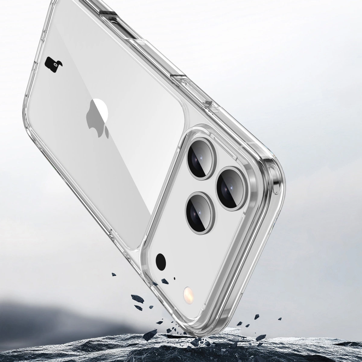 Wycięcie na aparat w etui Bizon Case Halo do Apple iPhone 17 Pro Max