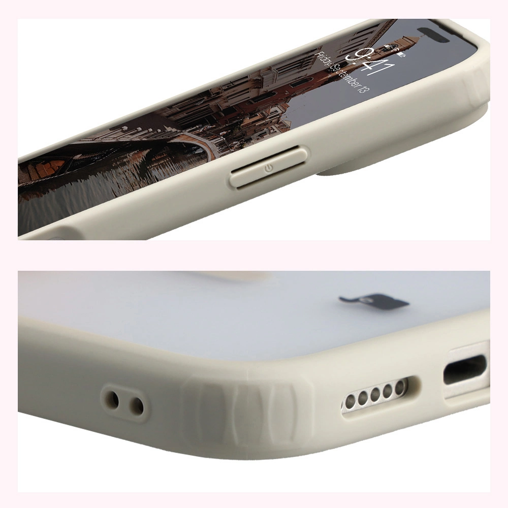 Wzmocnione narożniki i podwyższone ranty ekranu w etui Bizon Case MatteO do Apple iPhone 17 Pro Max