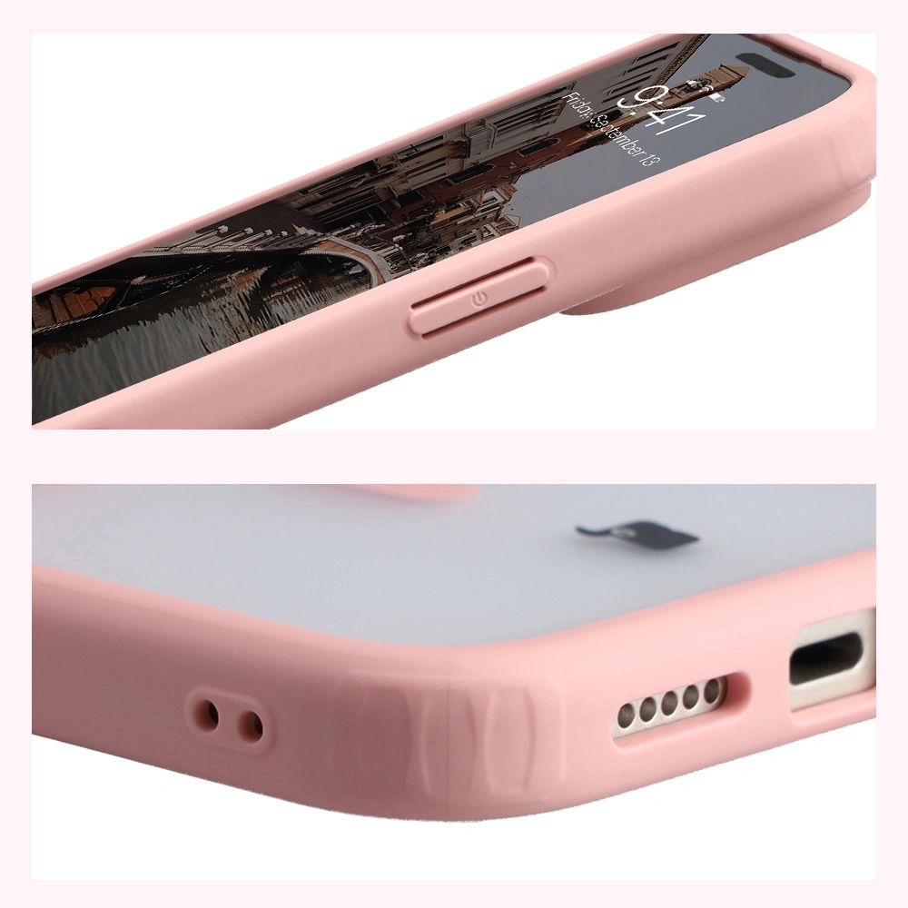 Wzmocnione narożniki i podwyższone ranty ekranu w etui Bizon Case MatteO do Apple iPhone 17 Pro Max