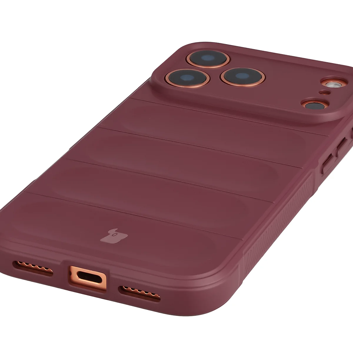 Precyzyjne wycięcia i kompatybilność z ładowaniem indukcyjnym w etui Bizon Case Tur do Apple iPhone 18 Pro Max / 17 Pro Max