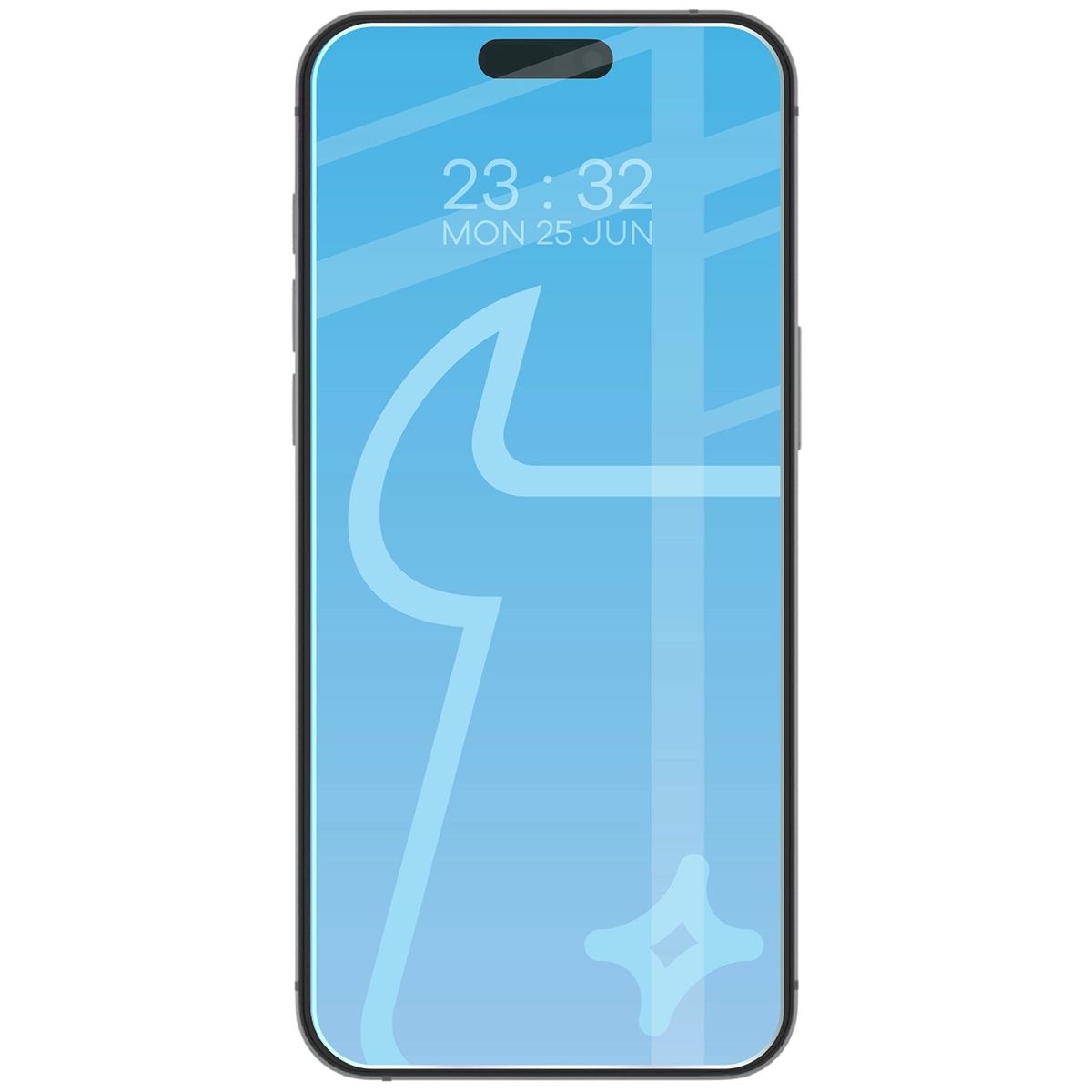 Telefon z nałożonym szkłem Bizon Glass Clear do Apple iPhone 17 Pro Max
