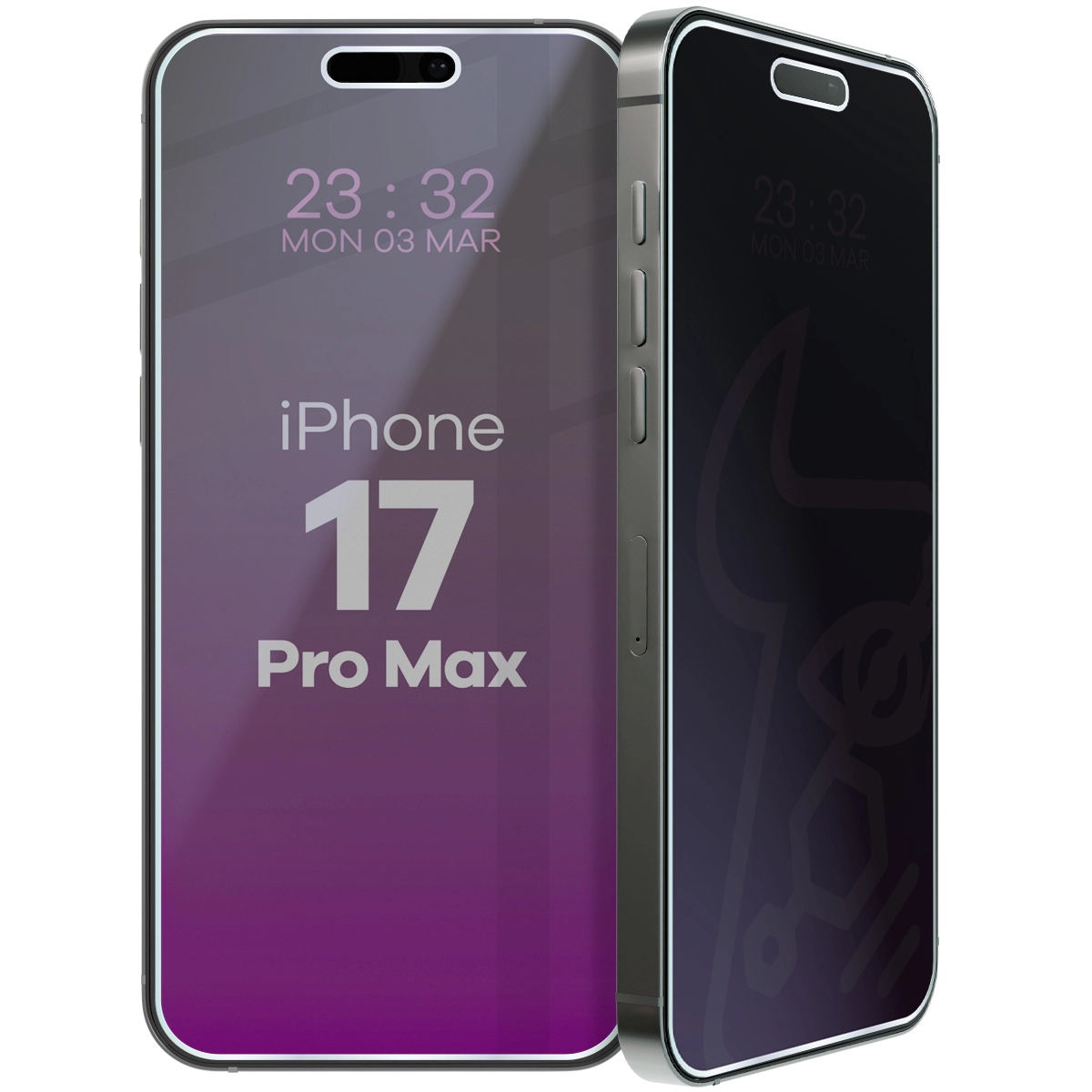 Szkło hybrydowe prywatyzujące Bizon Hybrid Shadow do Apple iPhone 17 Pro Max