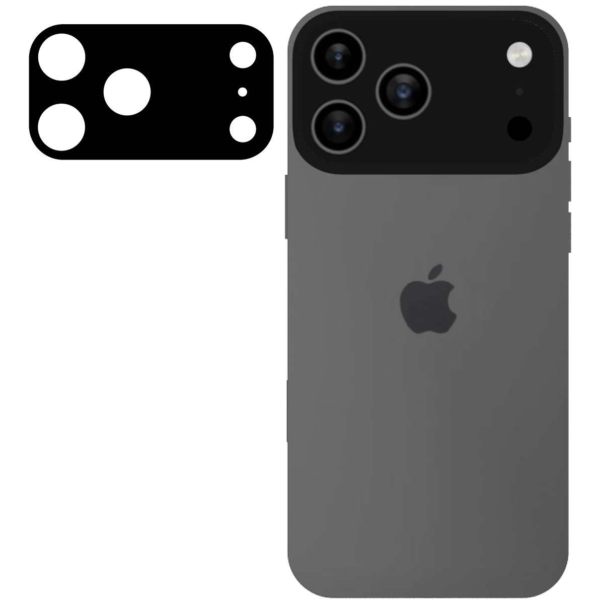 Szkło na aparat Bizon Glass Lens do Apple iPhone 17 Pro Max