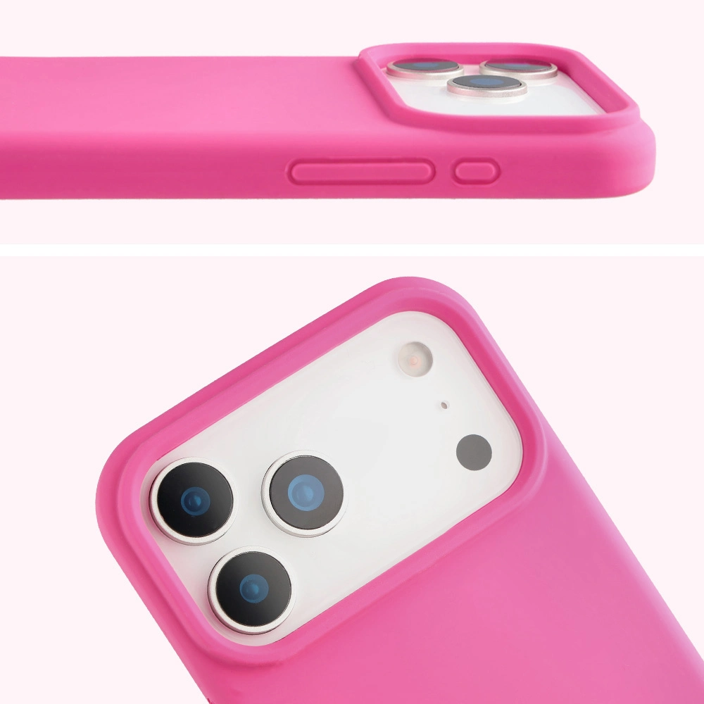Zbliżenie na wycięcie na obiektywy w etui Bizon Soft Case