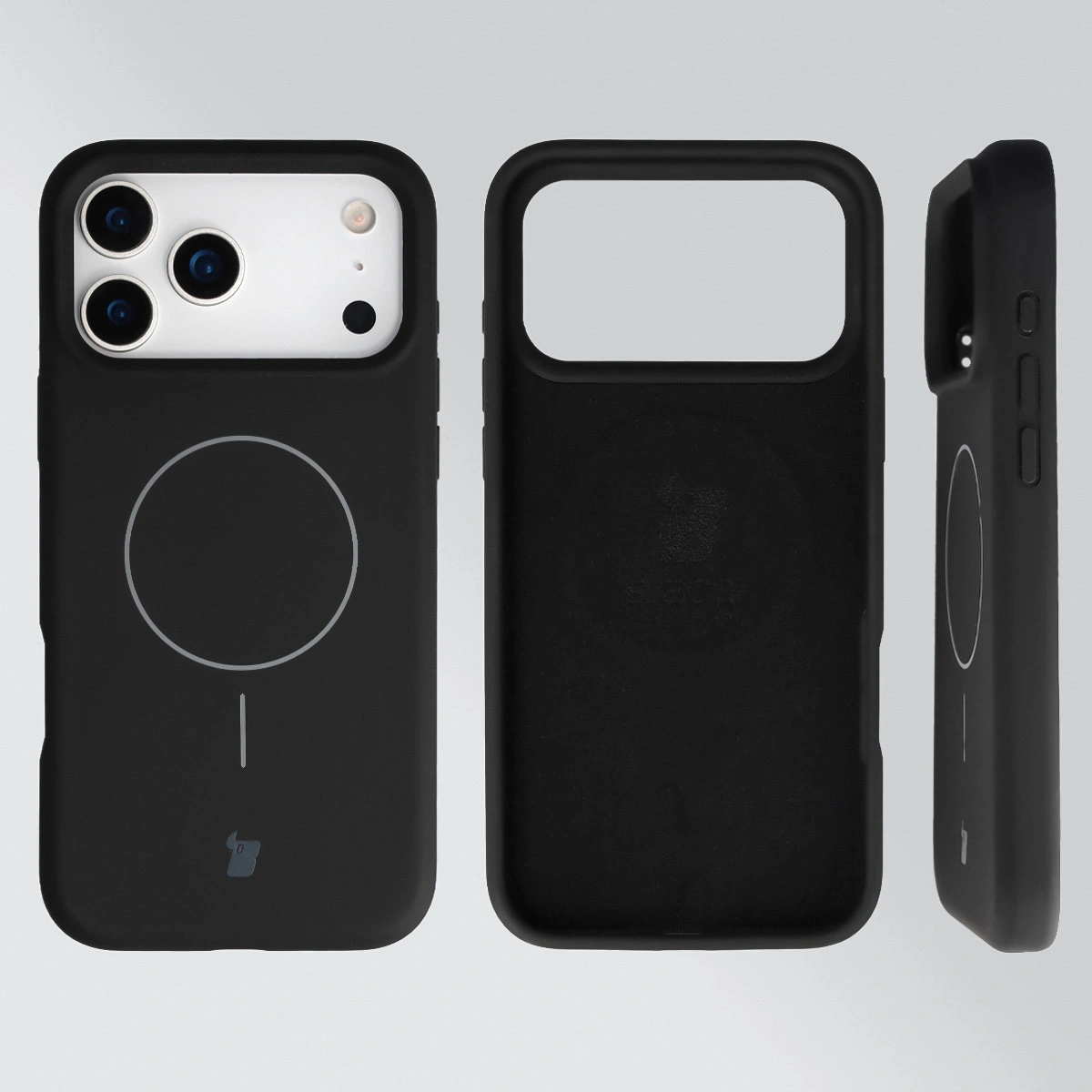 Konstrukcja etui Bizon Soft Case Magnetic: silikon, mikrofibra i zintegrowane osłony do Apple iPhone 17 Pro Max