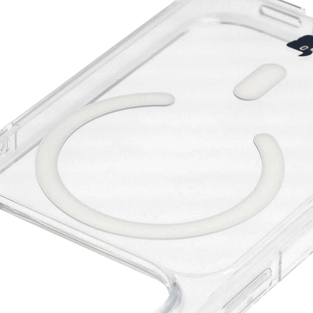 Pierścień magnetyczny w etui Bizon Case CrystalO do Apple iPhone 17 Pro