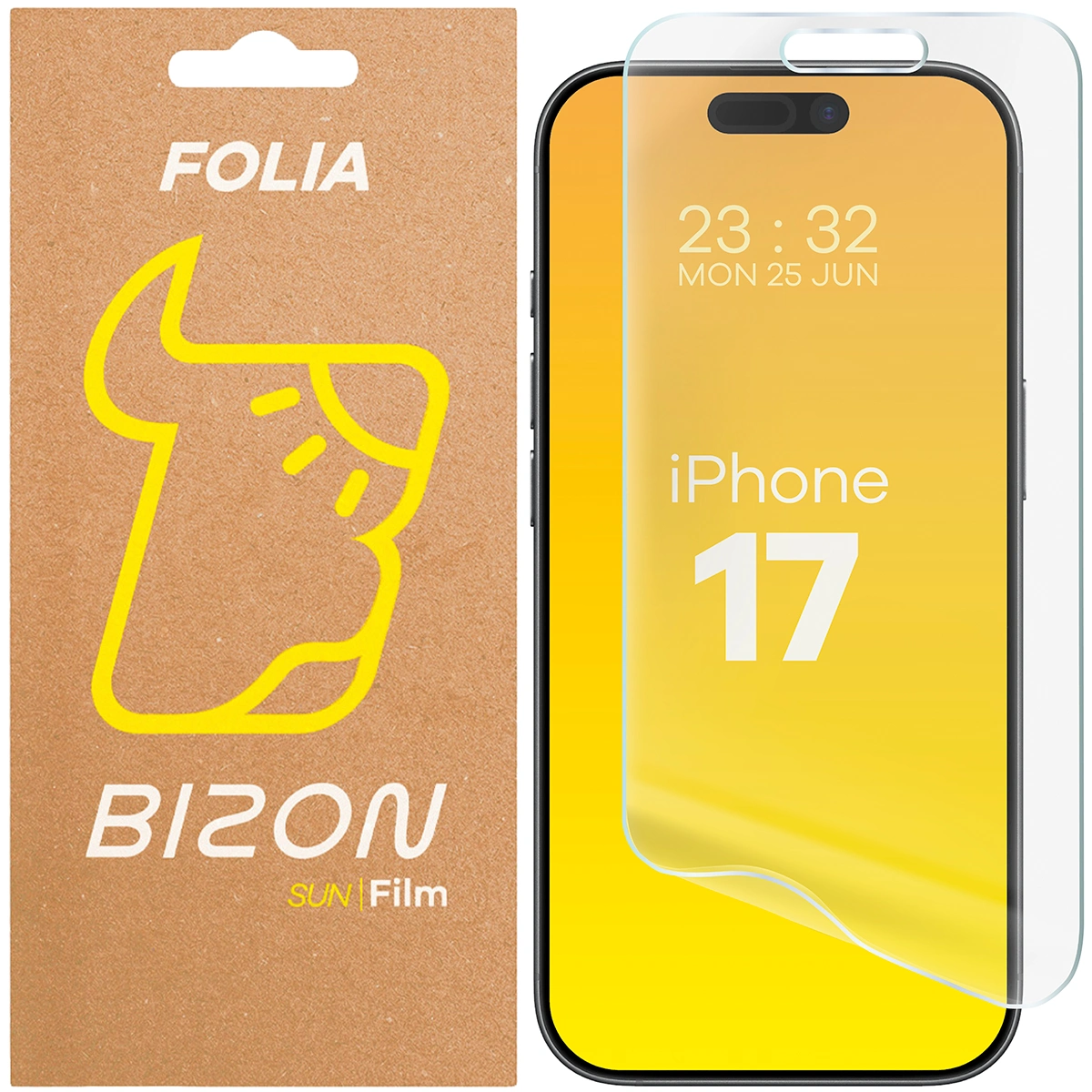 Folia matowa na ekran Bizon Film Sun do Apple iPhone 17, 1 sztuka
