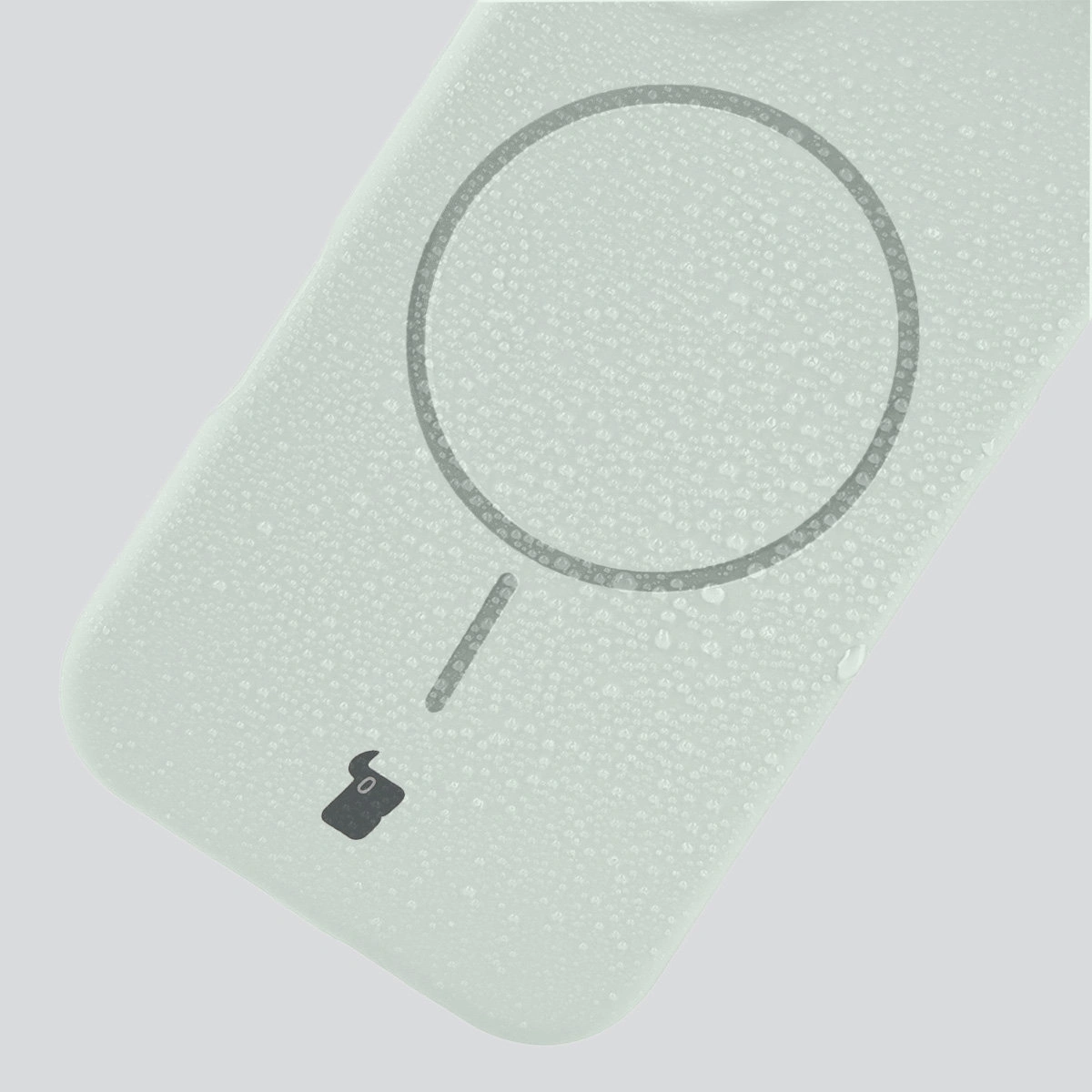 Zbliżenie na materiał Bizon Soft Case Magnetic do Apple iPhone 17