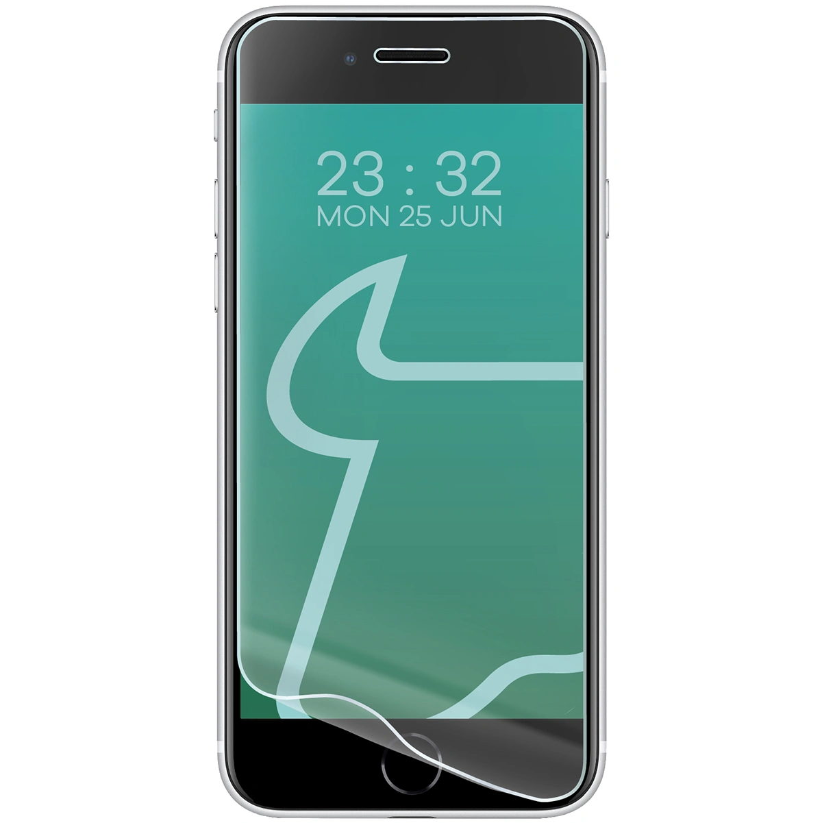 Folia hydrożelowa do Apple iPhone SE 2022 / 2020 / 8 / 7 obok telefonu