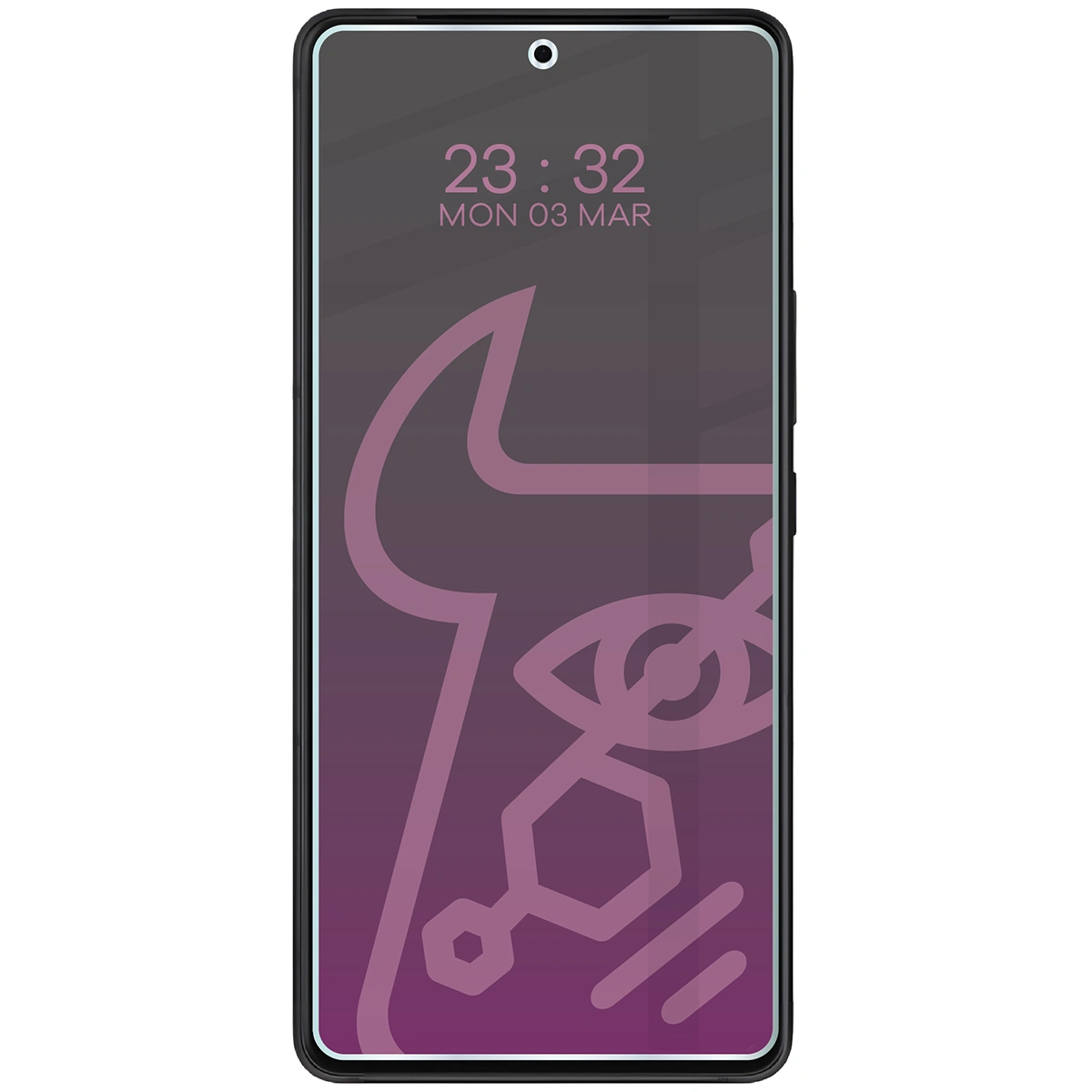 Wizualizacja szkła Hybrid Shadow nałożonego na telefon Asus ROG Phone 9 Pro