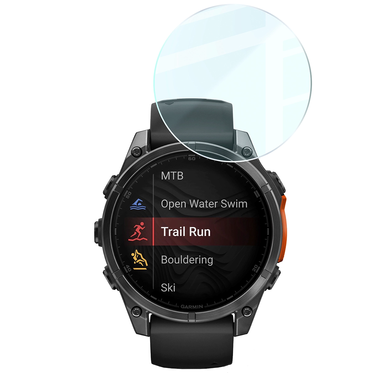 Przejrzystość szkła hartowanego Bizon Glass Watch Clear do Garmin Tactix 8 AMOLED 51 mm / Garmin Tactix 8 SOLAR 51 mm