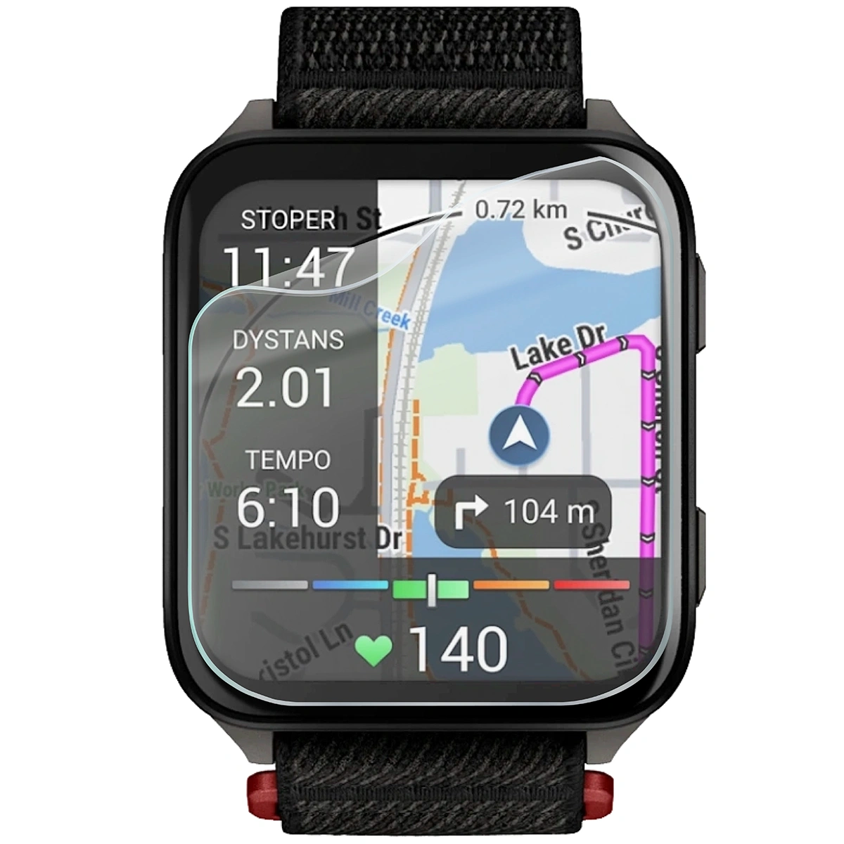 Dopasowany Bizon Watch Film Hydrogel Duo dla Garmin Venu X1