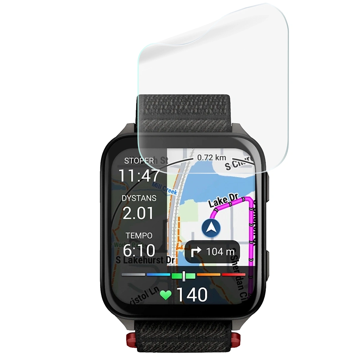 Zestaw folii hydrożelowych Bizon Watch Film Hydrogel Duo dla Garmin Venu X1