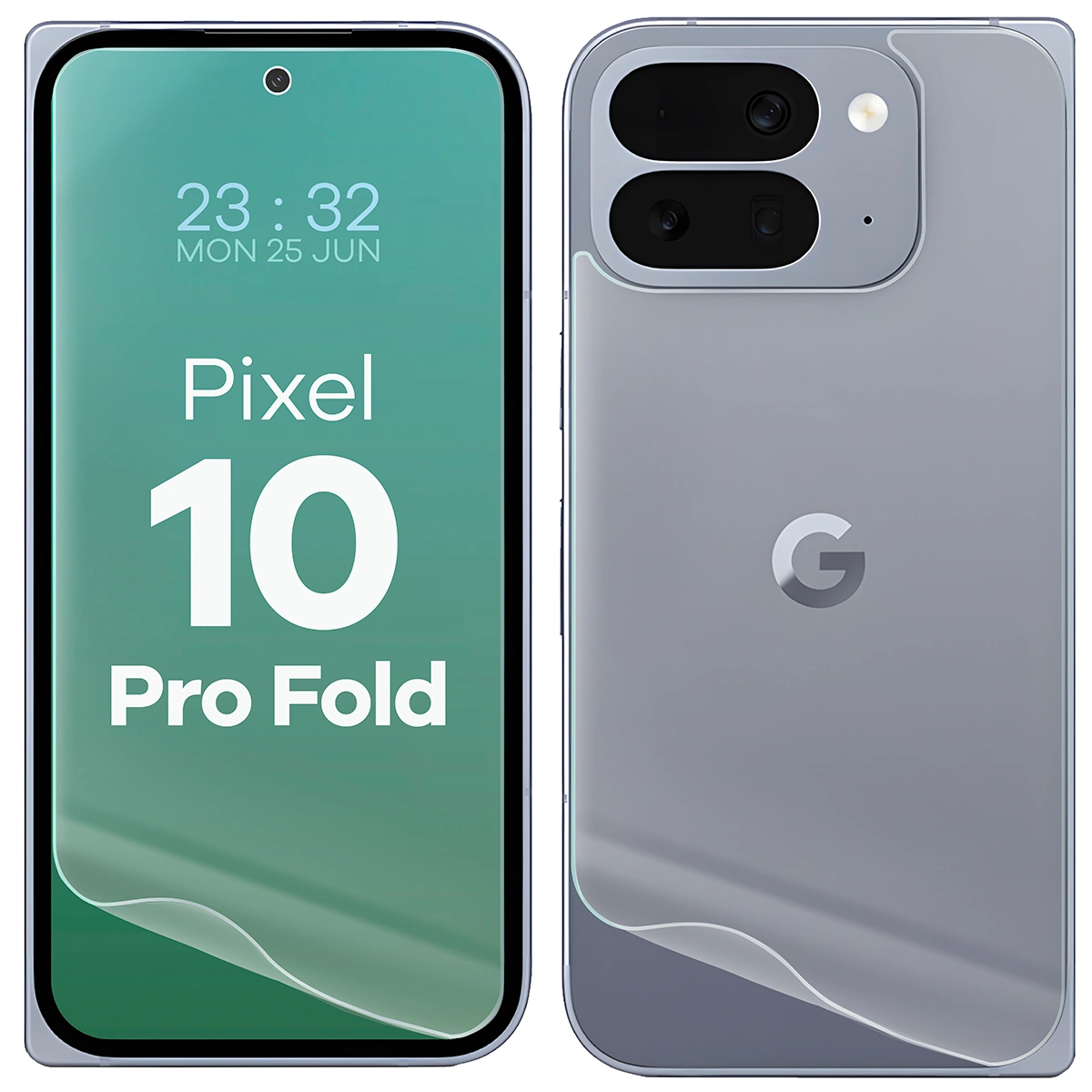 Przezroczystość zestawu folii hydrożelowych na telefon Bizon Film Hydrogel Pack do Google Pixel 10 Pro Fold 