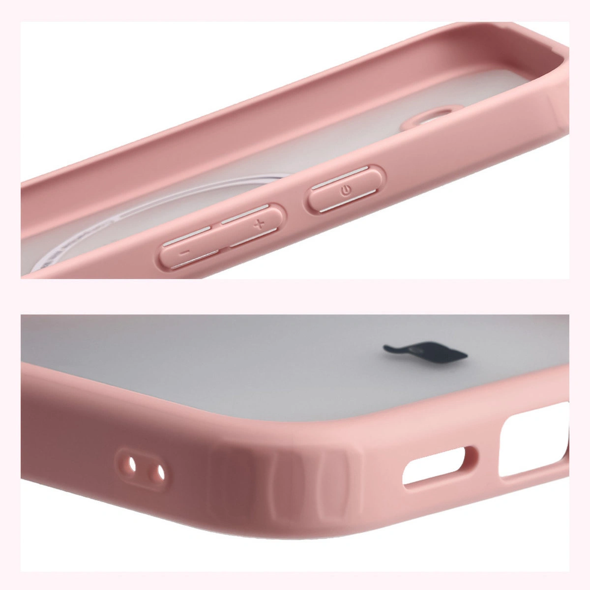 Wzmocnione narożniki i podwyższone ranty ekranu w etui Bizon Case MatteO do Google Pixel 10a