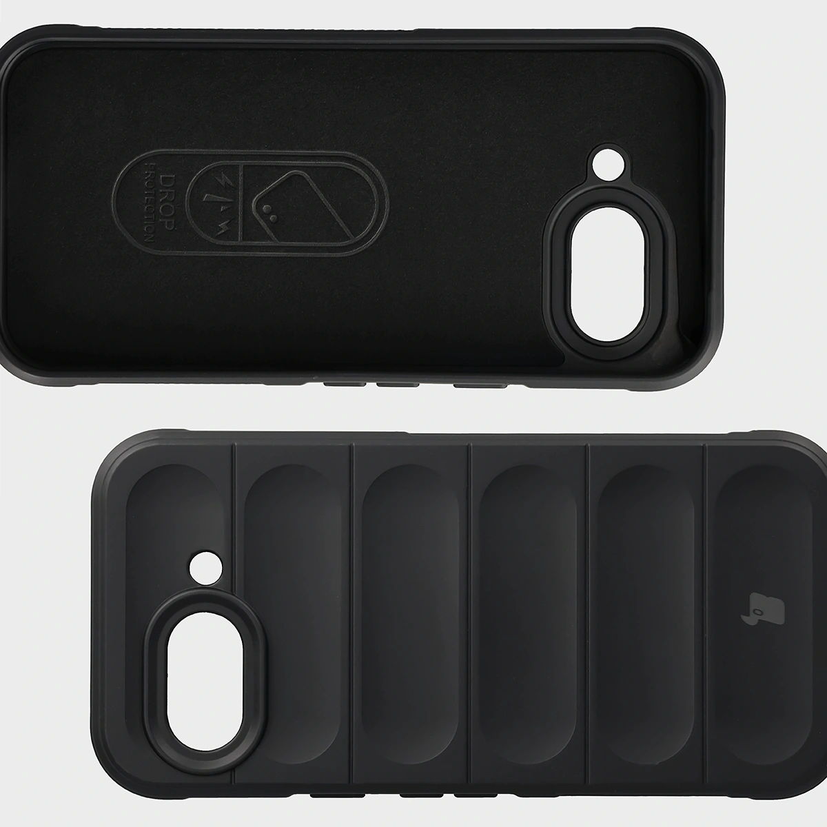 Wyściółka z mikrofibry, wyżłobienia na pleckach i wzmocnione narożniki w etui Bizon Case Tur do Google Pixel 10a