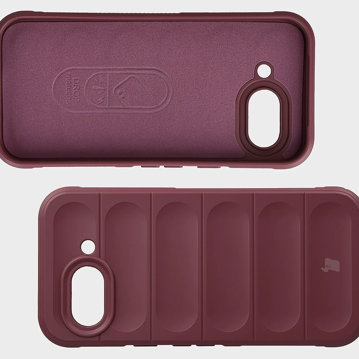 Wyściółka z mikrofibry, wyżłobienia na pleckach i wzmocnione narożniki w etui Bizon Case Tur do Google Pixel 10a