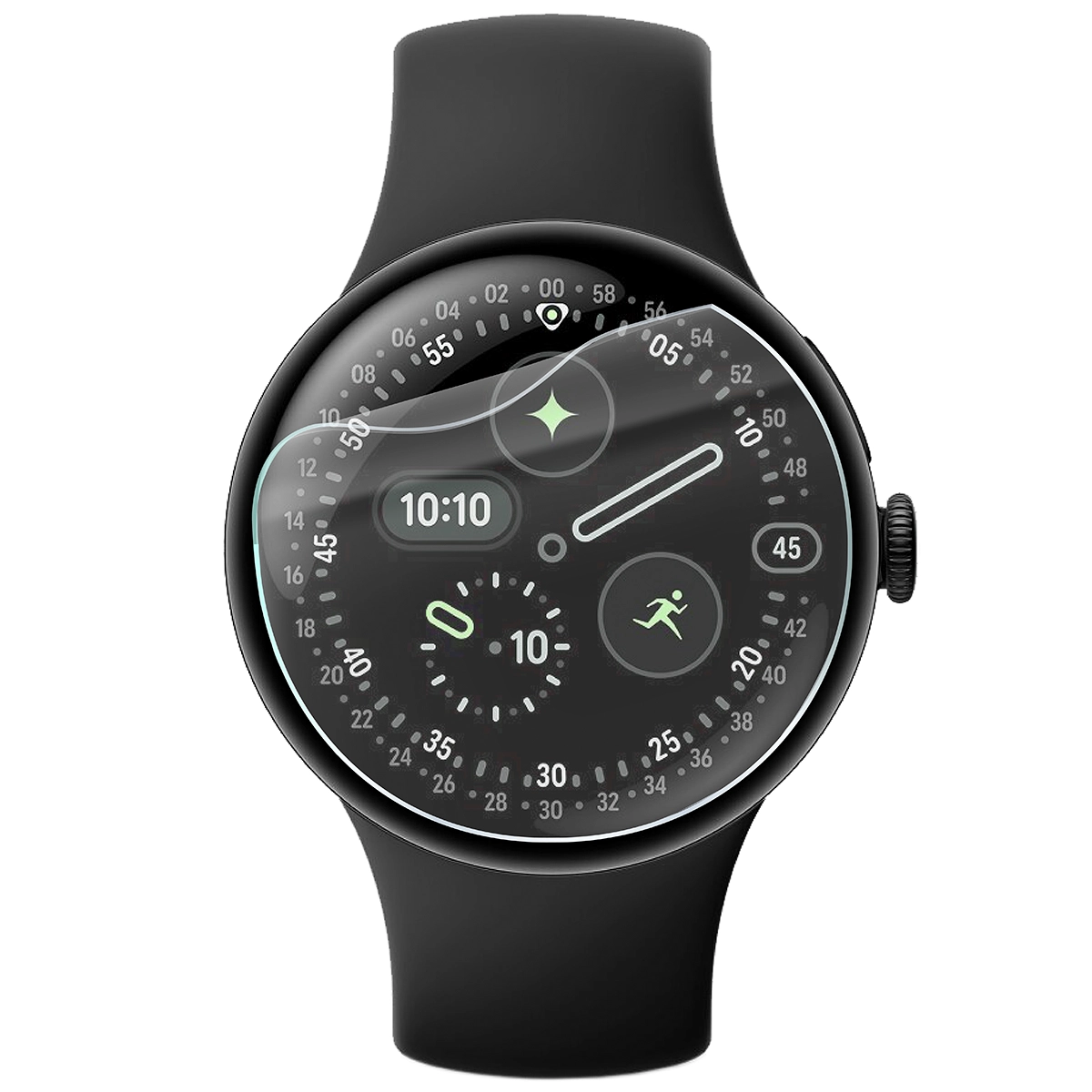 Dopasowany Bizon Watch Film Hydrogel Duo dla Google Pixel Watch 4 45 mm