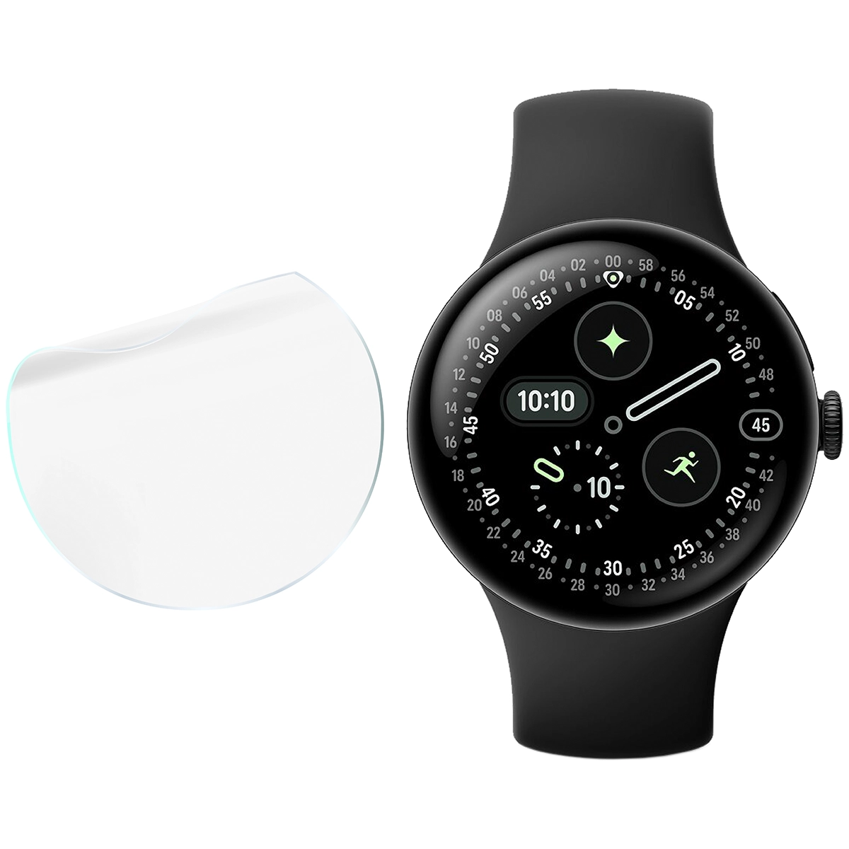 Bizon Watch Film Hydrogel Duo w zestawieniu z Google Pixel Watch 4 45 mm