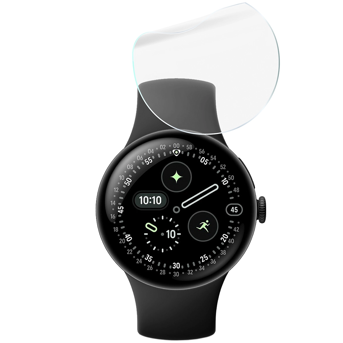 Zestaw folii hydrożelowych Bizon Watch Film Hydrogel Duo dla Google Pixel Watch 4 45 mm