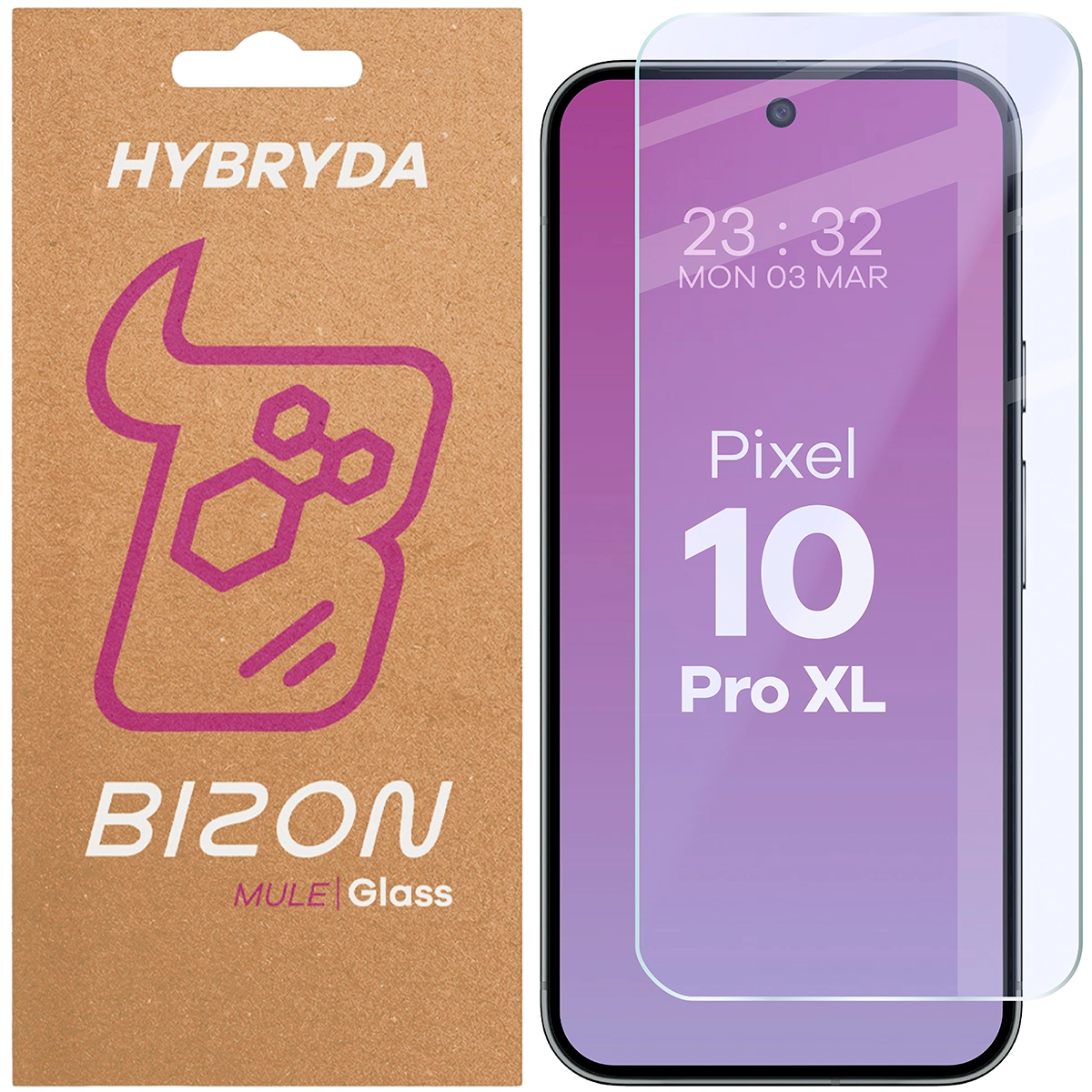 Szkło hybrydowe na ekran Bizon Hybrid Mule do Google Pixel 10 Pro XL