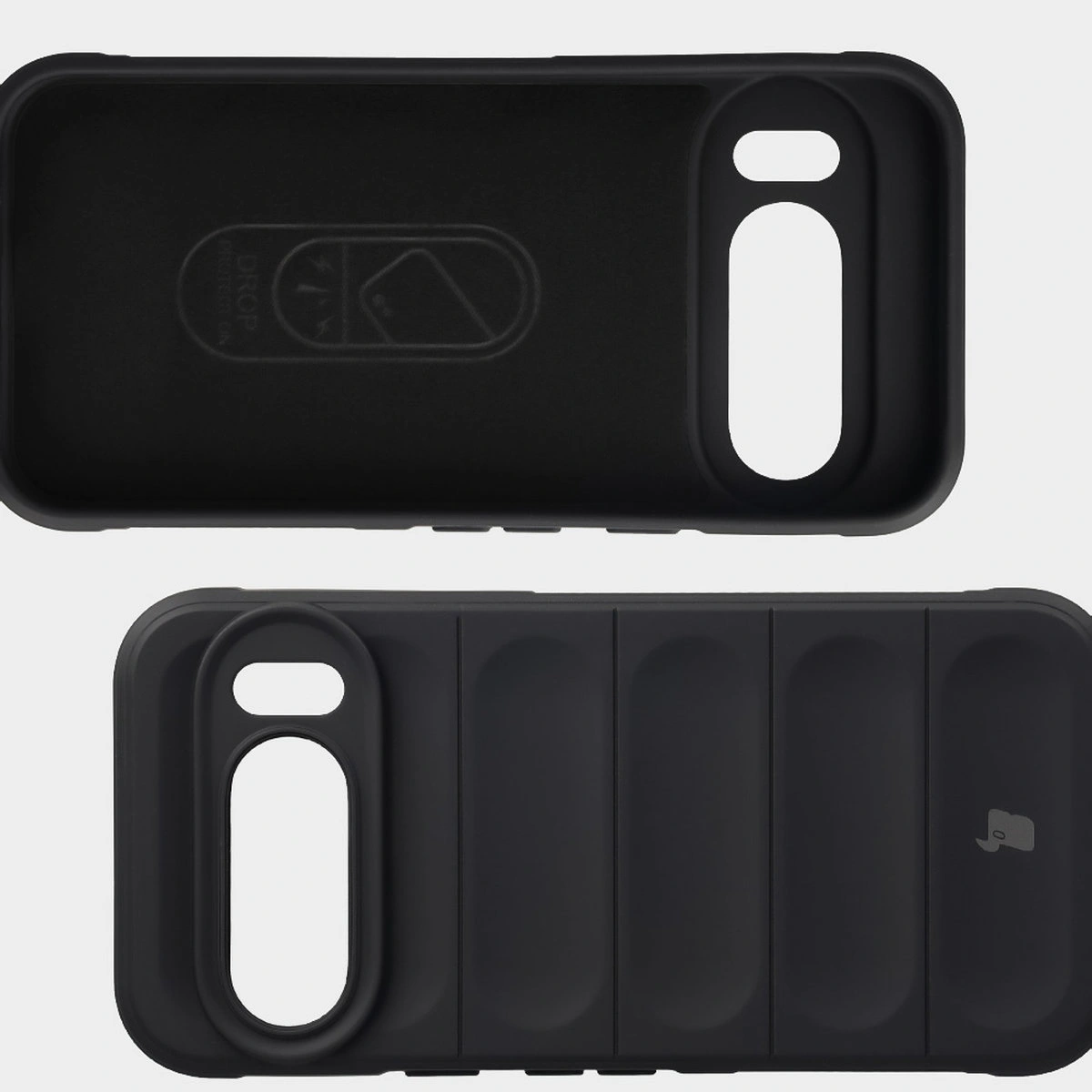 Wyściółka z mikrofibry, wyżłobienia na pleckach i wzmocnione narożniki w etui Bizon Case Tur do Google Pixel 10 / Google Pixel 10 Pro