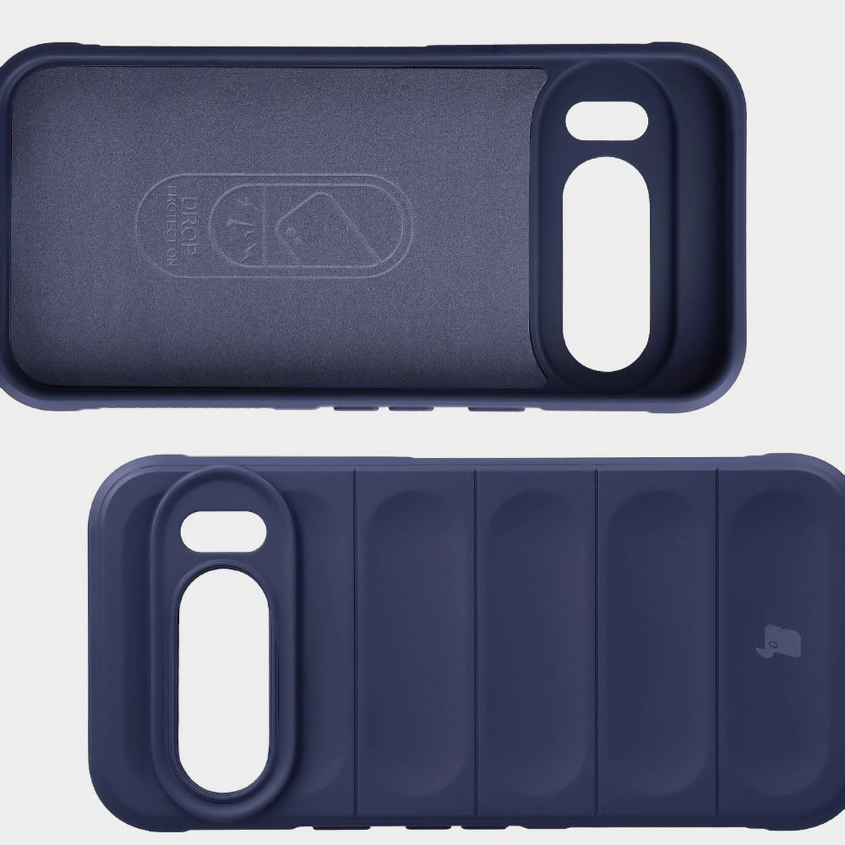 Wyściółka z mikrofibry, wyżłobienia na pleckach i wzmocnione narożniki w etui Bizon Case Tur do Google Pixel 10 / Google Pixel 10 Pro