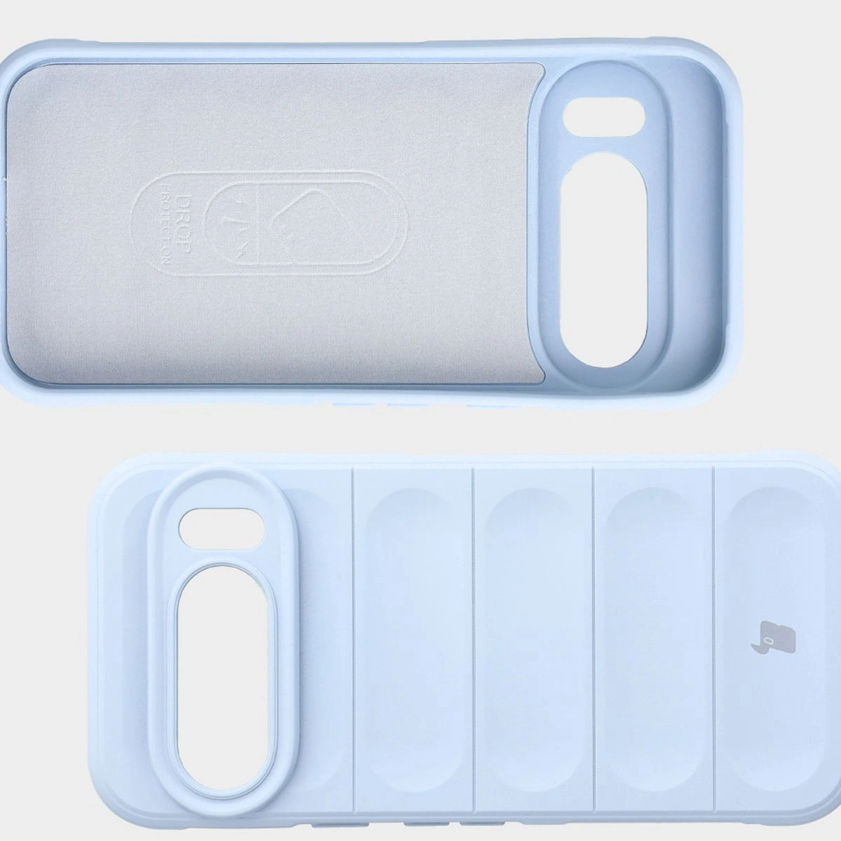 Wyściółka z mikrofibry, wyżłobienia na pleckach i wzmocnione narożniki w etui Bizon Case Tur do Google Pixel 10 / Google Pixel 10 Pro