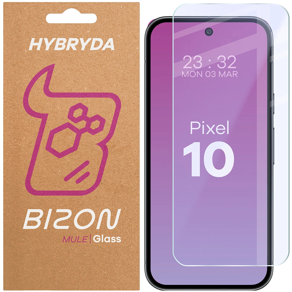 Szkło hybrydowe na ekran Bizon Hybrid Mule do Google Pixel 10
