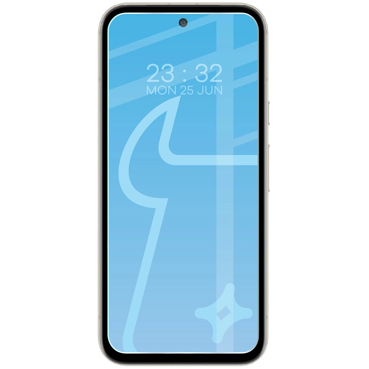 Telefon z nałożonym szkłem Bizon Glass Clear Duo do Google Pixel 8a