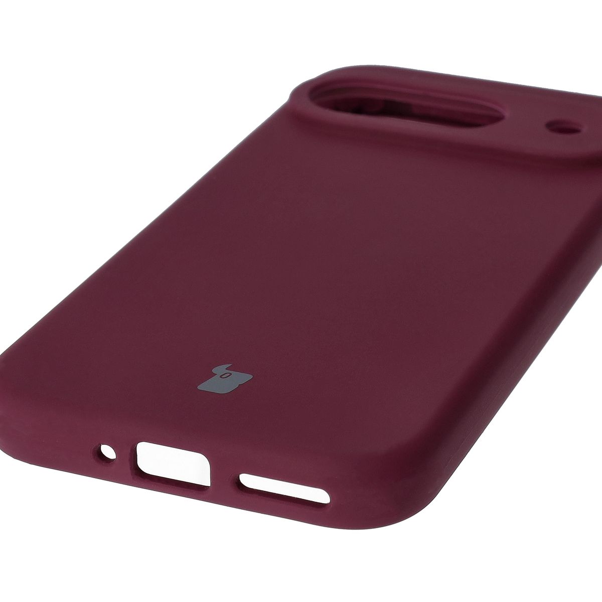 Zbliżenie na precyzyjne wycięcia i możliwość ładowania indukcyjnego w etui Bizon Soft Case