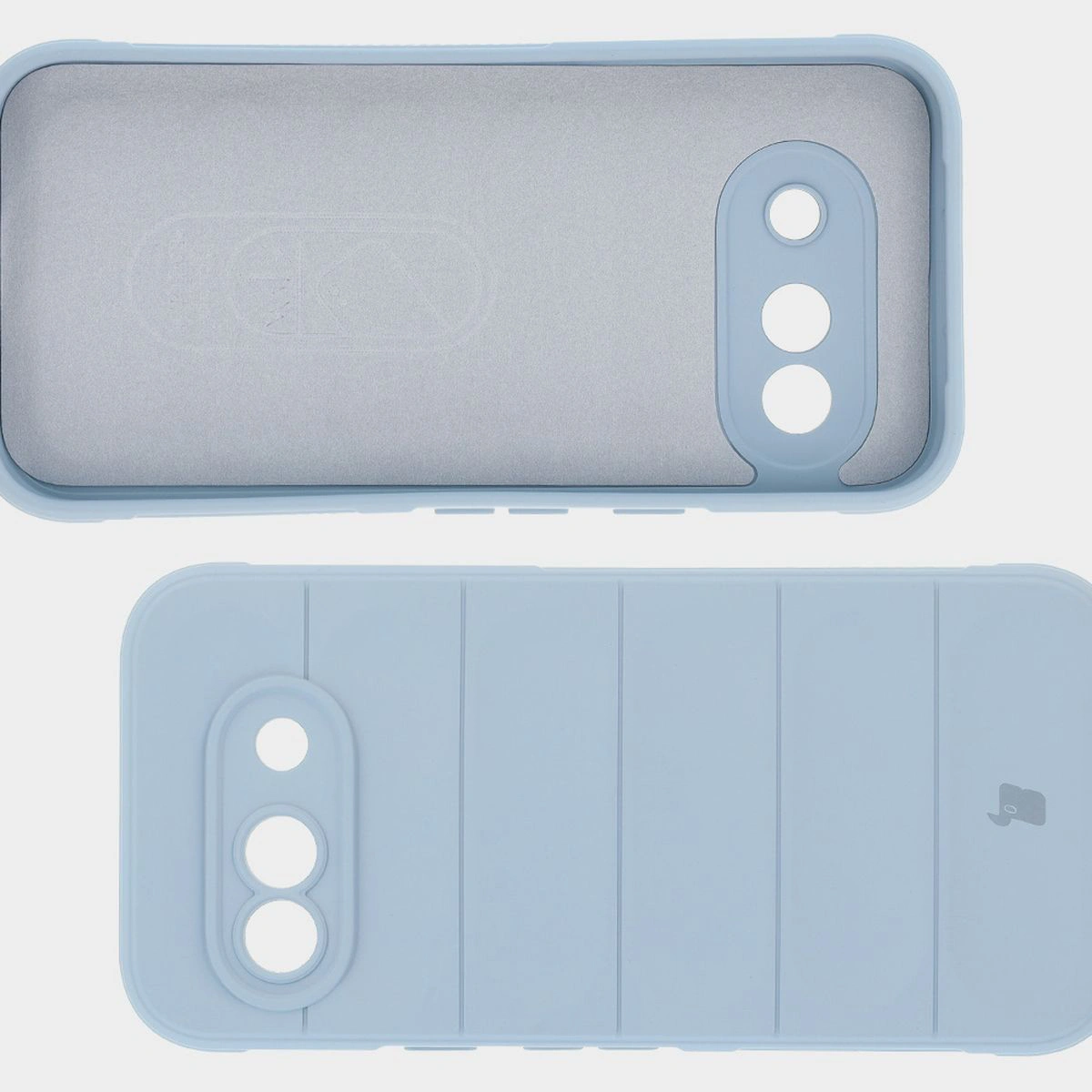 Wyściółka z mikrofibry, wyżłobienia na pleckach i wzmocnione narożniki w etui Bizon Case Tur do Google Pixel 9a