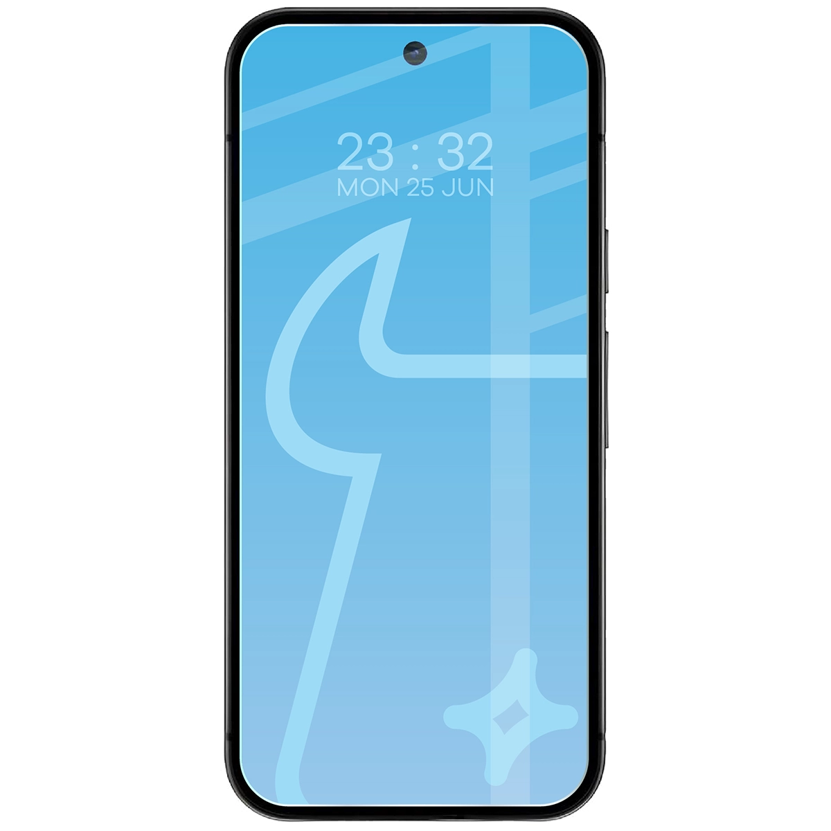 Telefon z nałożonym szkłem Bizon Glass Clear do Google Pixel 9a