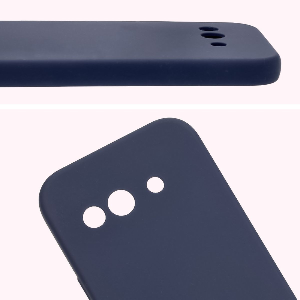 Zbliżenie na wycięcia na obiektywy w etui Bizon Soft Case