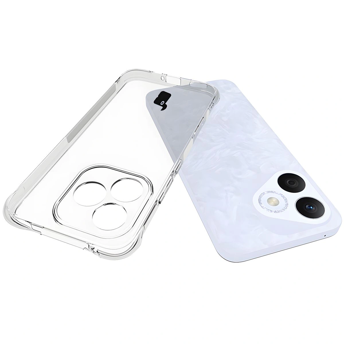 Dedykowane wycięcia i podwyższone krawędzie aparatu w etui Bizon Case Salpa do Honor 400 Lite 5G