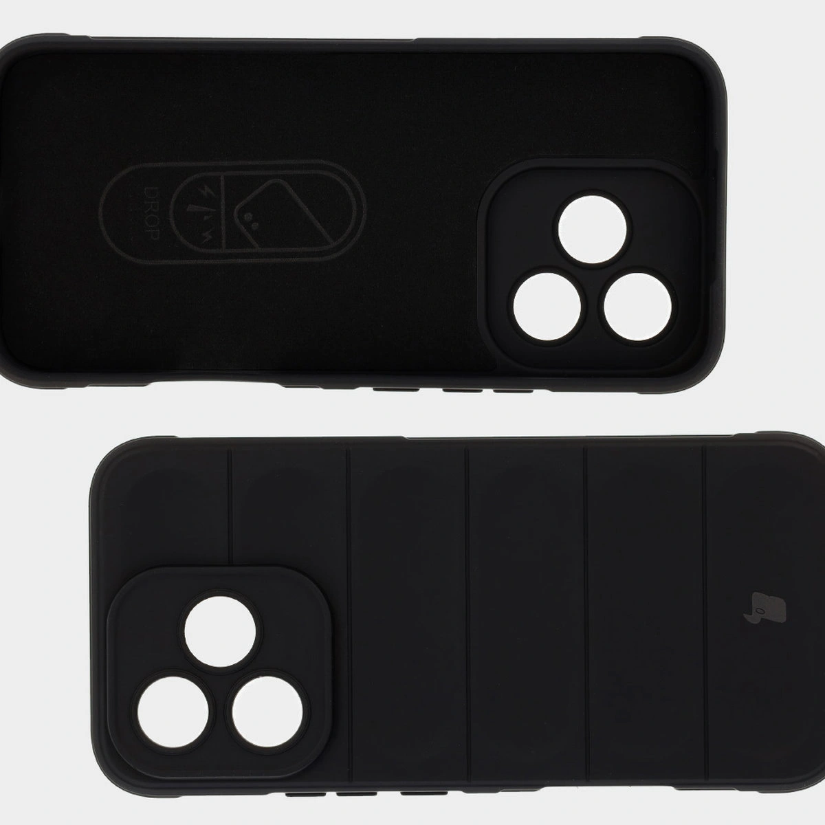 Wyściółka z mikrofibry, wyżłobienia na pleckach i wzmocnione narożniki w etui Bizon Case Tur do Honor 400 Lite 5G