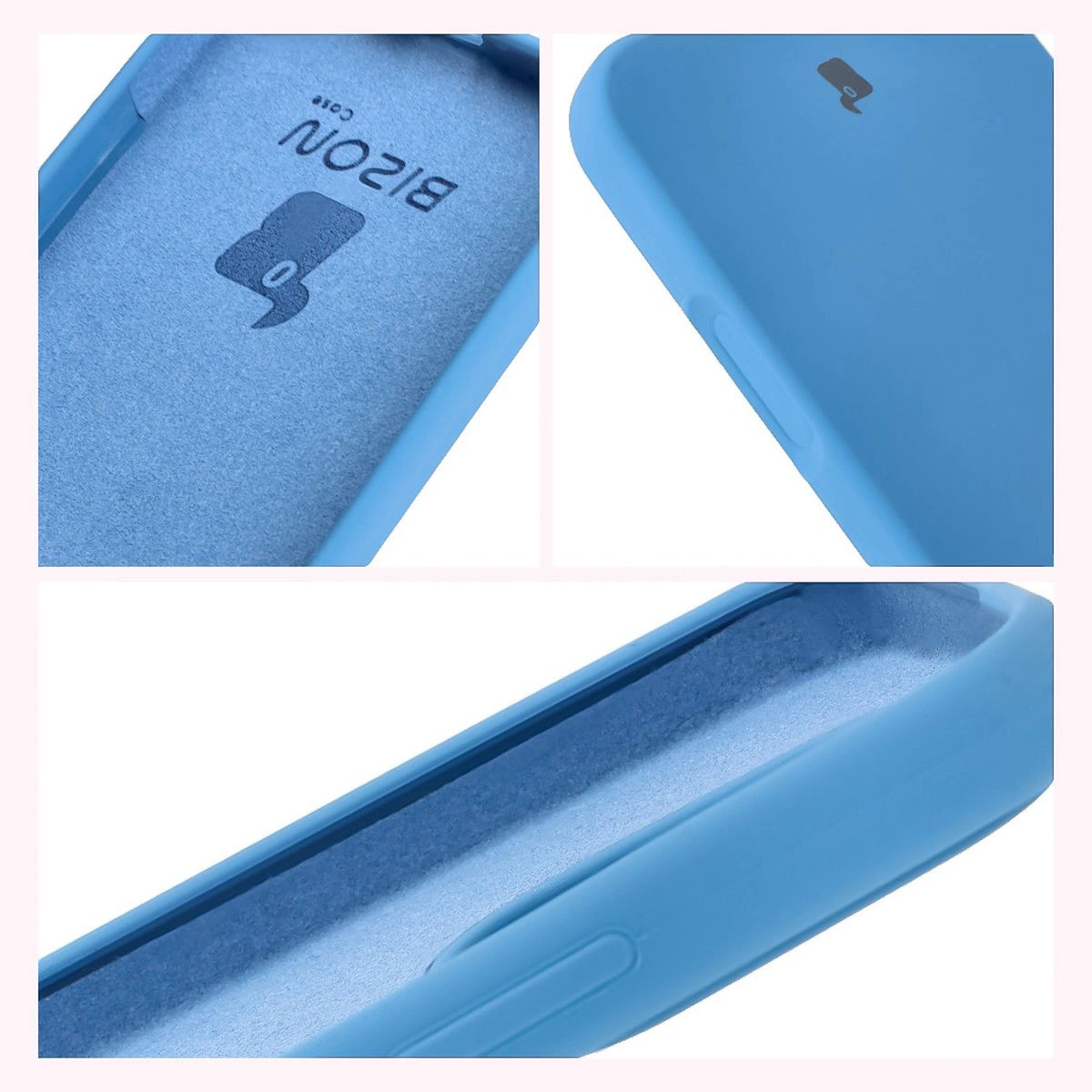 Konstrukcja etui Bizon Soft Case: zintegrowane osłony, podwyższone krawędzie i wyściółka z mikrofibry do Honor 400 Lite 5G