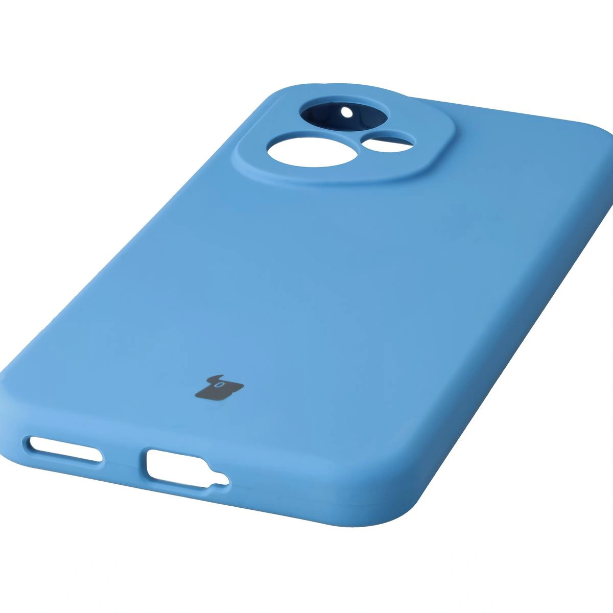 Zbliżenie na precyzyjne wycięcia i możliwość ładowania indukcyjnego w etui Bizon Soft Case do Honor 400 5G