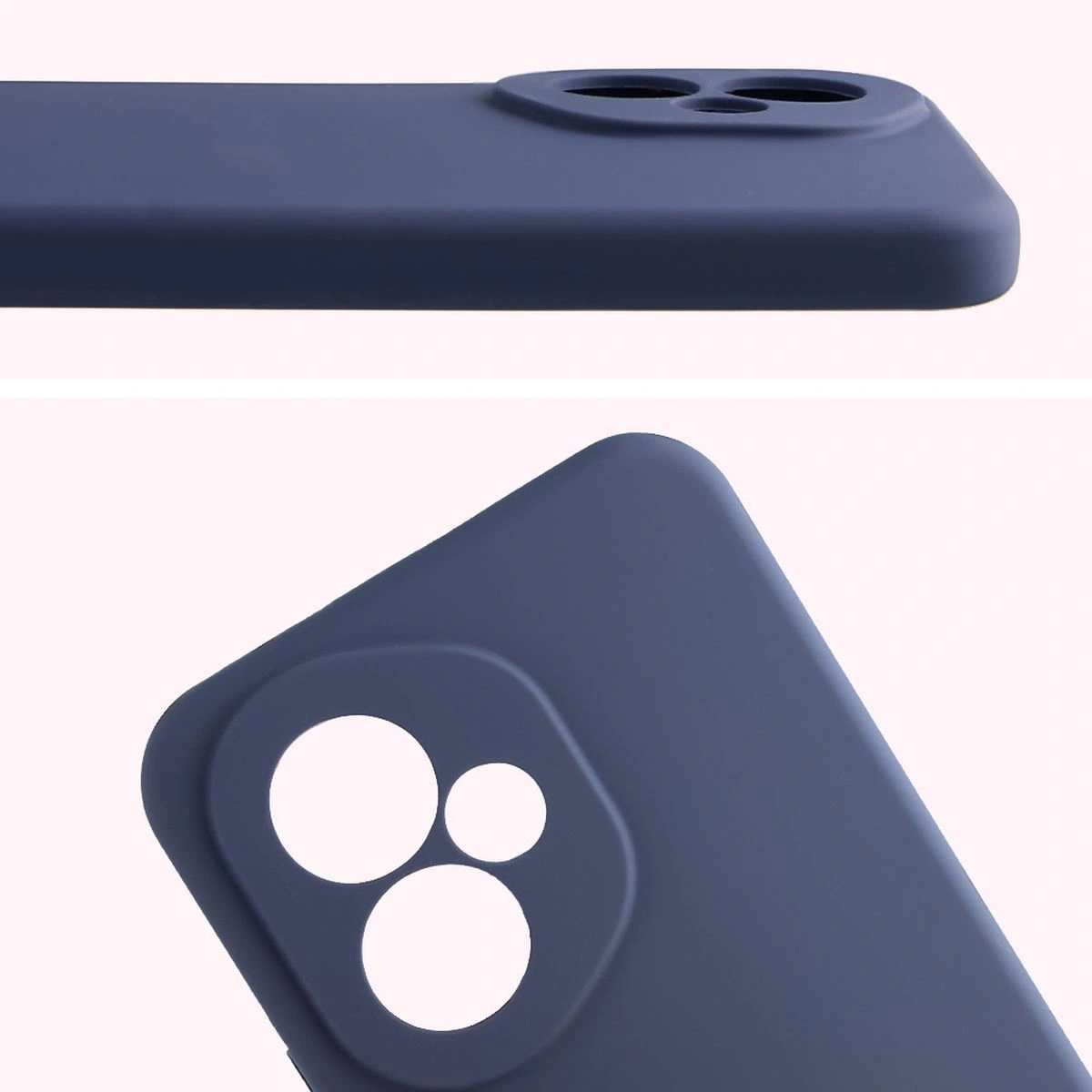 Zbliżenie na wycięcia na obiektywy w etui Bizon Soft Case do Honor 400 5G